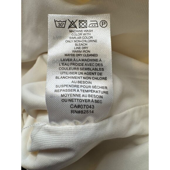 House Of Harlow Stretch 90's Bodysuit Size Large Ivory Ribbed - Picture 5 of 8